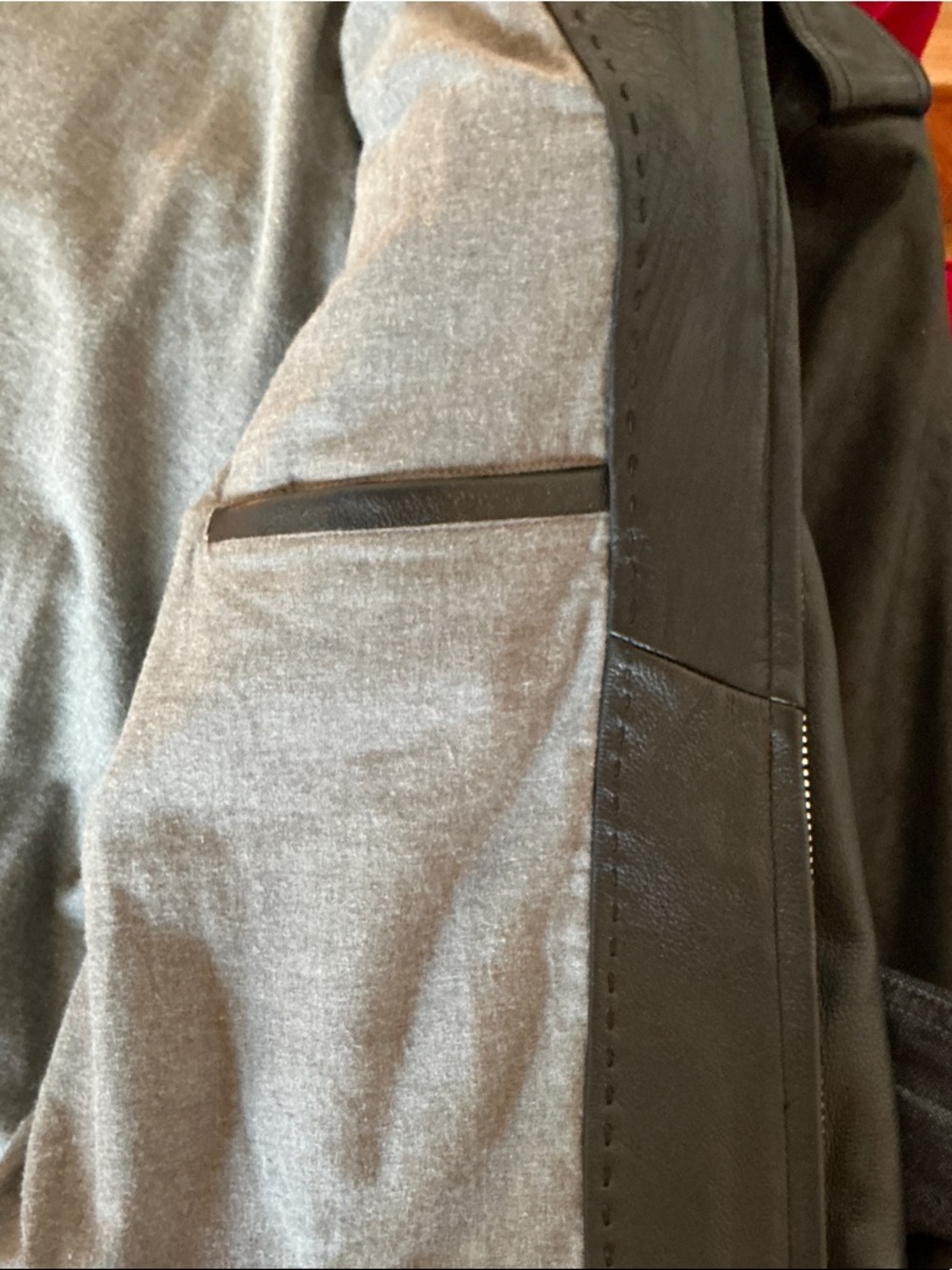 LEVI’S MADE & CRAFTED..Black Leather Biker Jacket - Picture 5 of 7